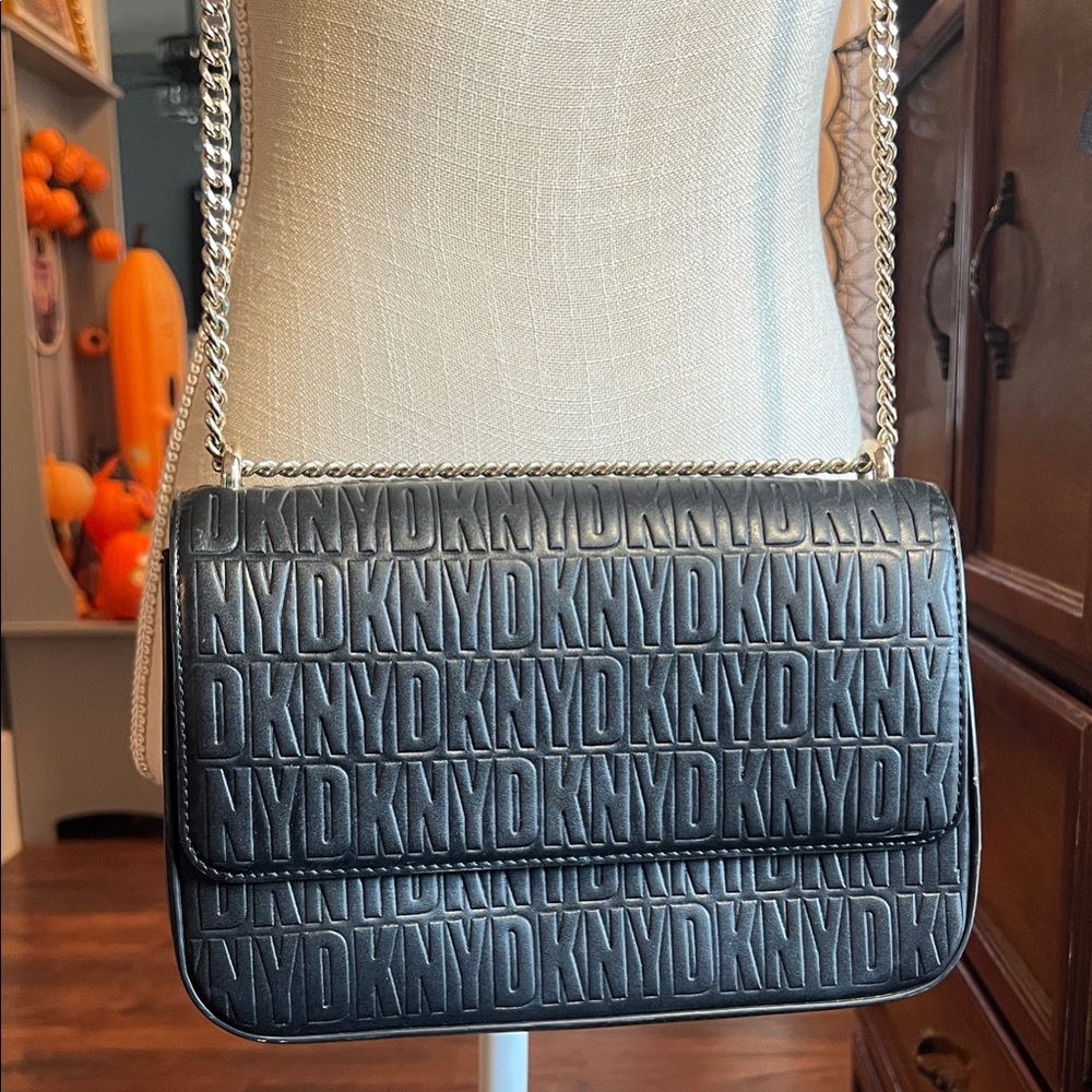 DKNY Black Logo Crossbody Bag
